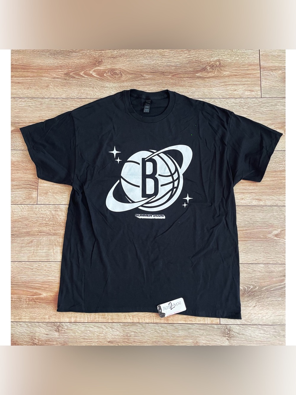Brooklyn Basketball Black Graphic Logo T‑Shirt Brand New